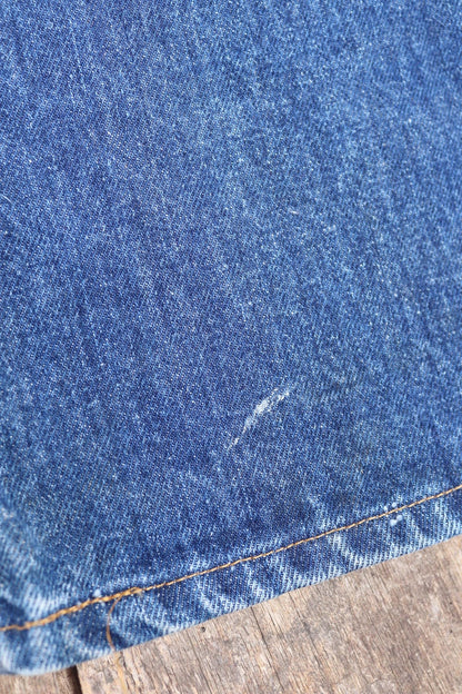 Vintage 1980s Levis 505 denim jeans - made in USA - small e red tab - 34” x 30”