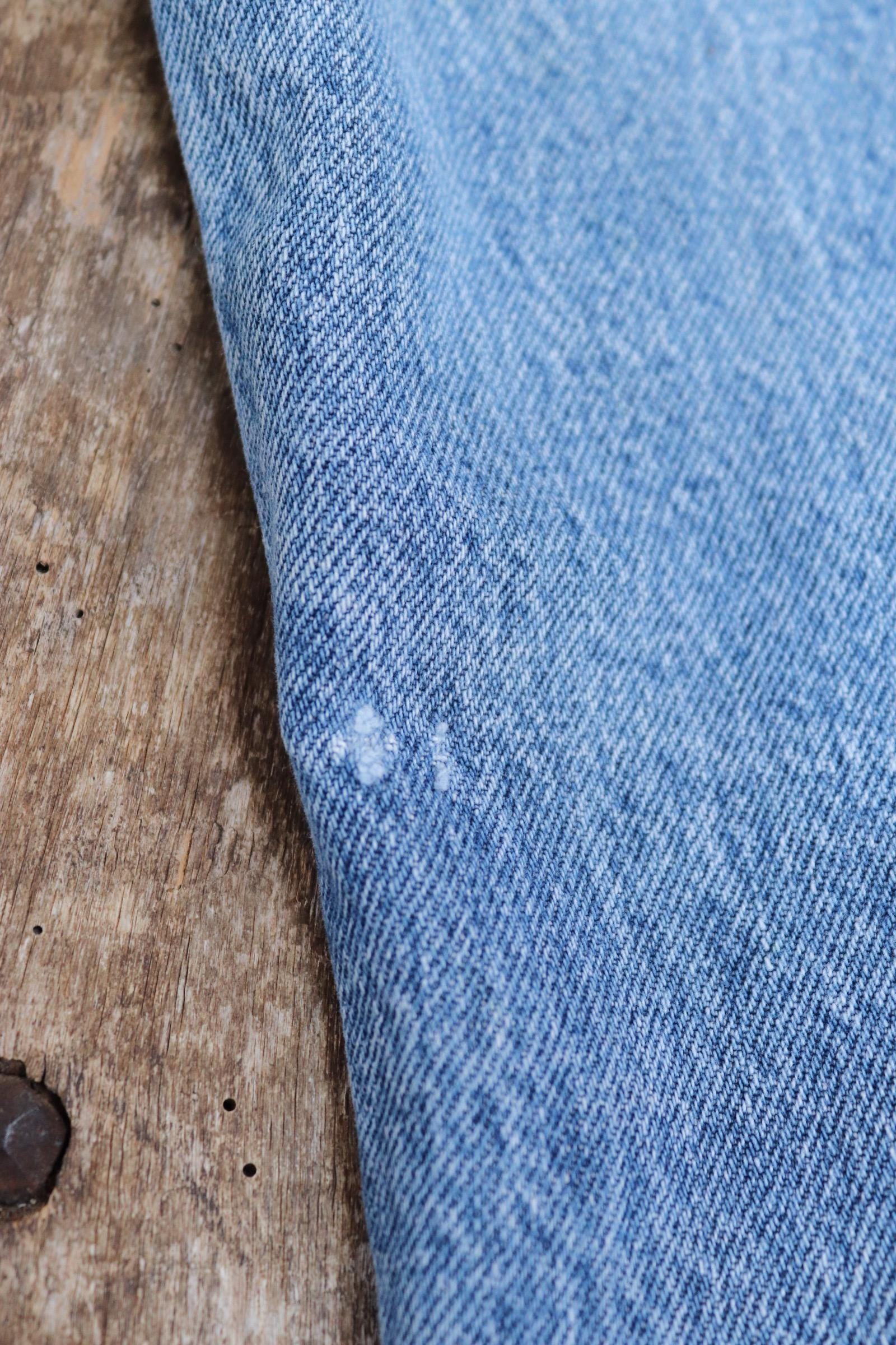 Vintage 1980s Levis 501 denim jeans - made in USA - small e red tab - 32” x 30”