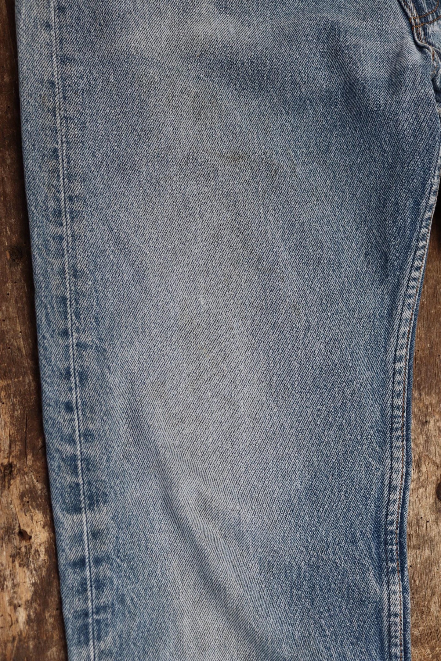 Vintage 1980s Levis 501 denim jeans - made in USA - small e red tab - 32” x 30”