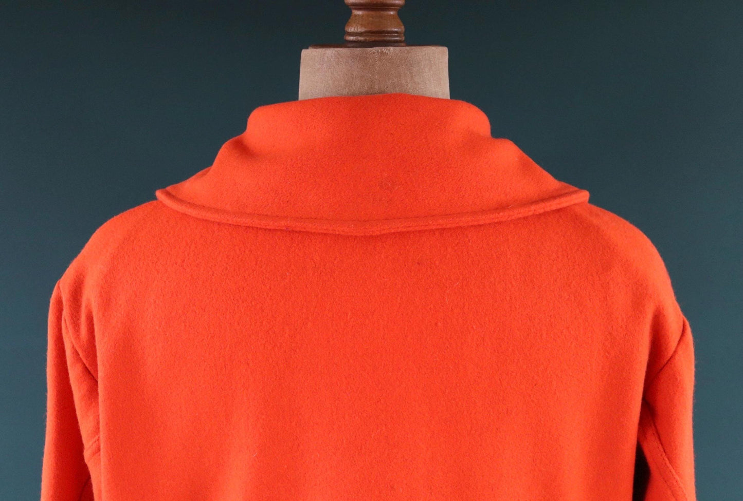 Vintage 1970s orange wool mackinaw - workwear jacket - 50” chest