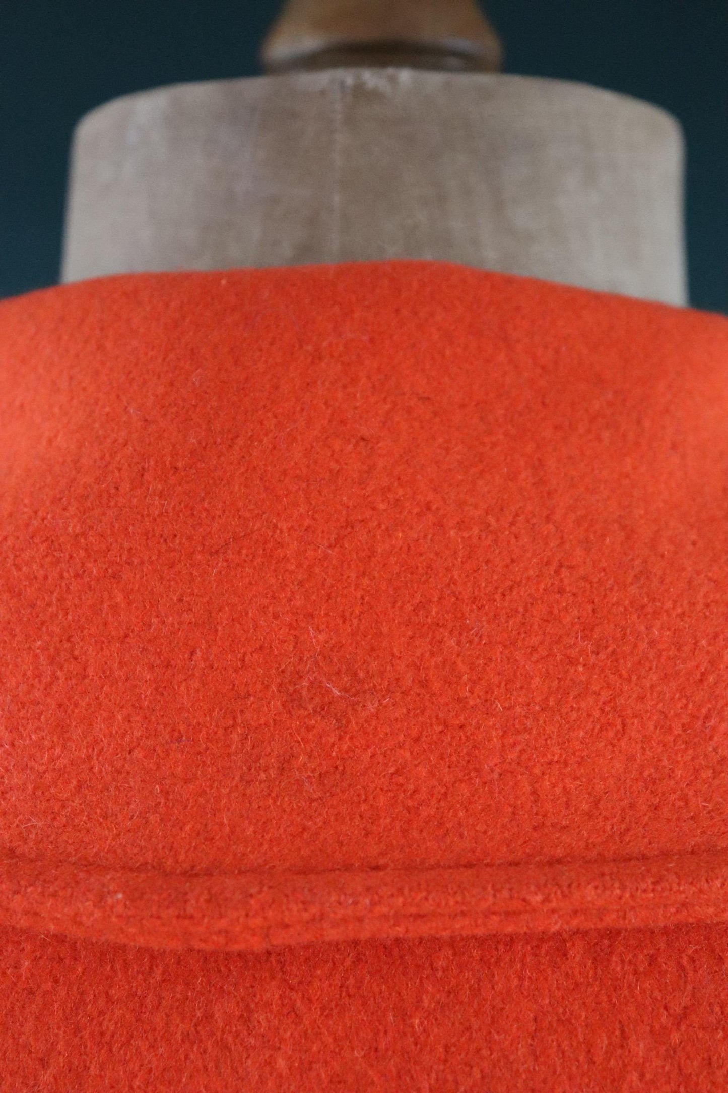 Vintage 1970s orange wool mackinaw - workwear jacket - 50” chest