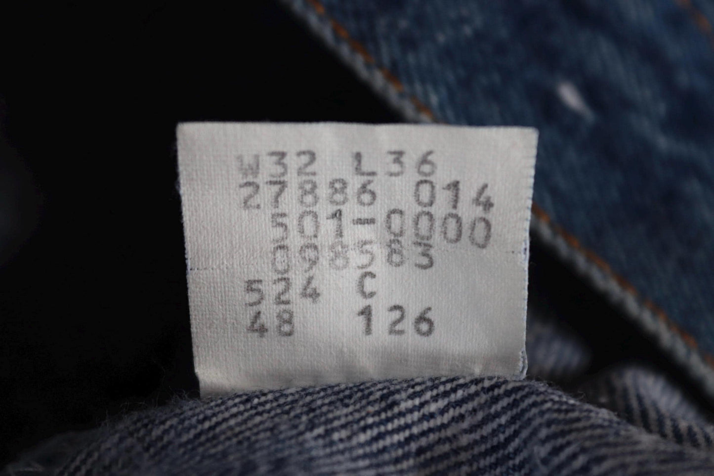 Vintage 1990s Levis 501xx denim jeans - made in USA - small e red tab - 34” x 29”