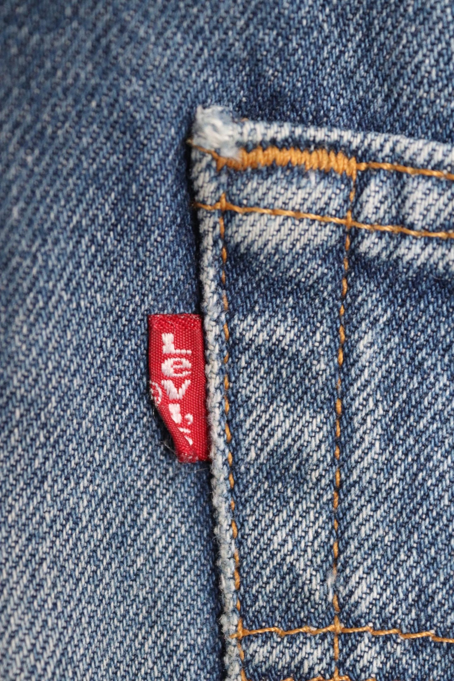 Vintage 1990s Levis 501 denim jeans - made in USA - small e red tab - 31” x 31”