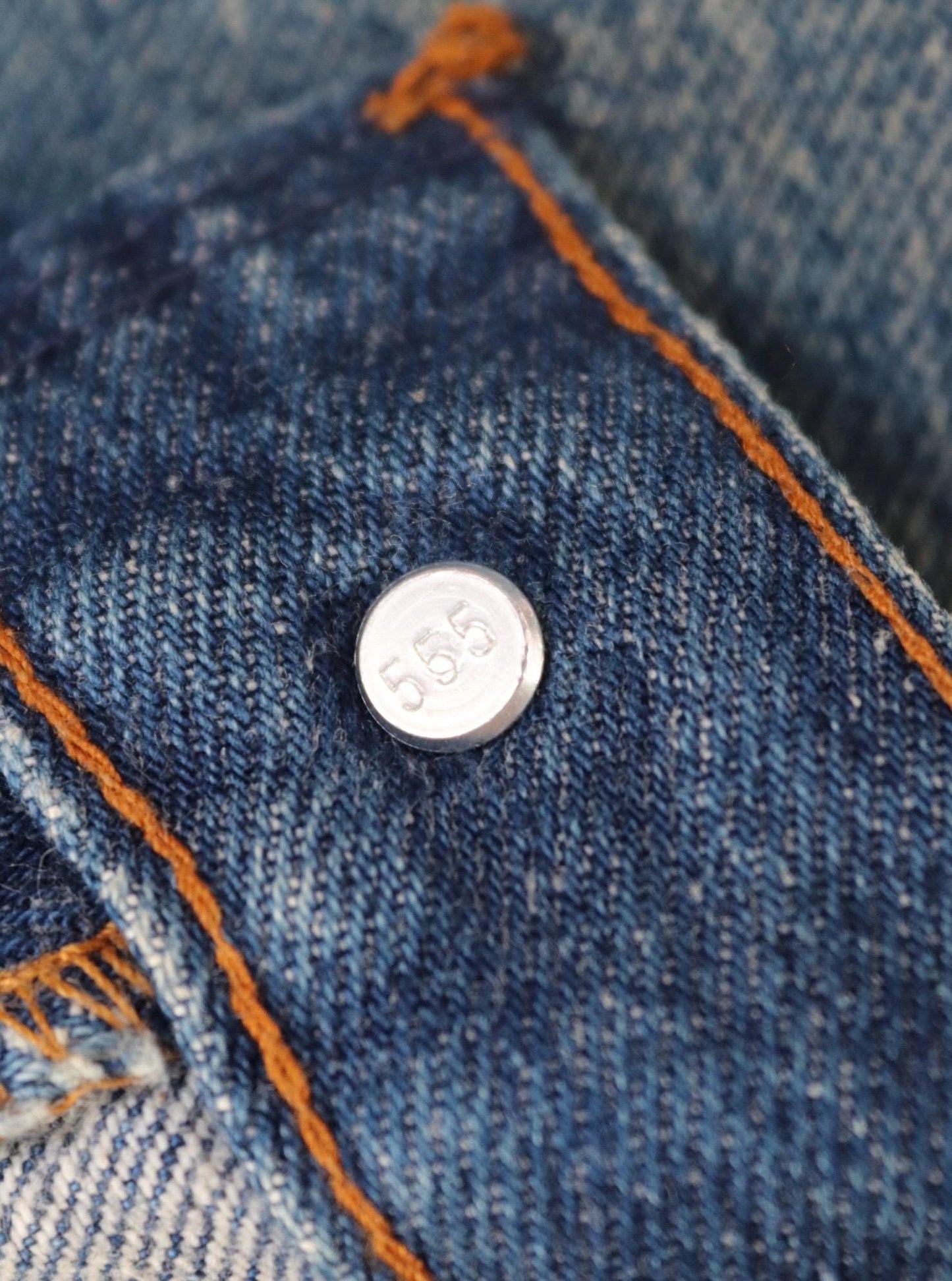 Vintage 1980s Levis 501 denim jeans - made in USA - small e red tab - Valencia St - 30” x 31”