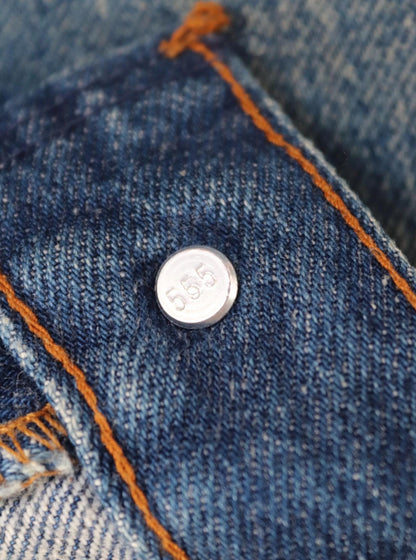 Vintage 1980s Levis 501 denim jeans - made in USA - small e red tab - Valencia St - 30” x 31”