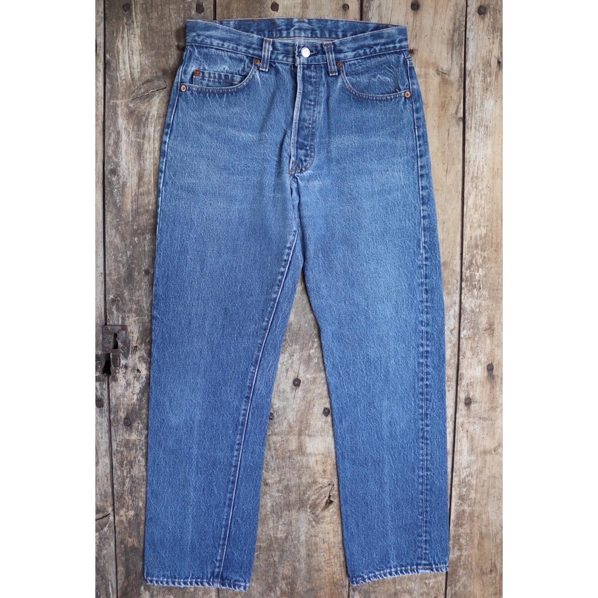 Vintage 1990s Levis 501 denim jeans - made in USA - small e red tab - 29” x 29”