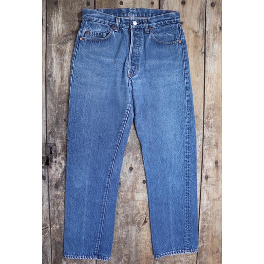 Vintage 1990s Levis 501 denim jeans - made in USA - small e red tab - 29” x 29”