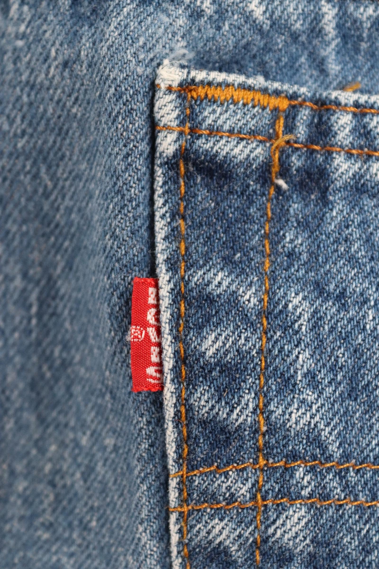 Vintage 1990s Levis 501 denim jeans - made in USA - small e red tab - 29” x 29”