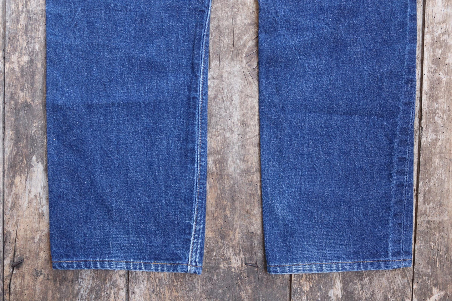 Vintage 1980s Levis 501 denim jeans - made in USA - small e red tab - 35” x 32”