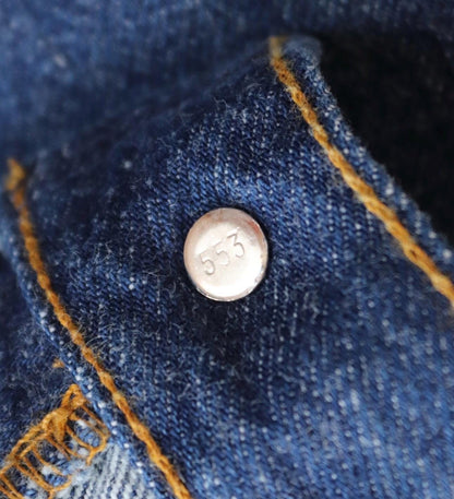 Vintage 1980s Levis 501 denim jeans - made in USA - small e red tab - 35” x 35”