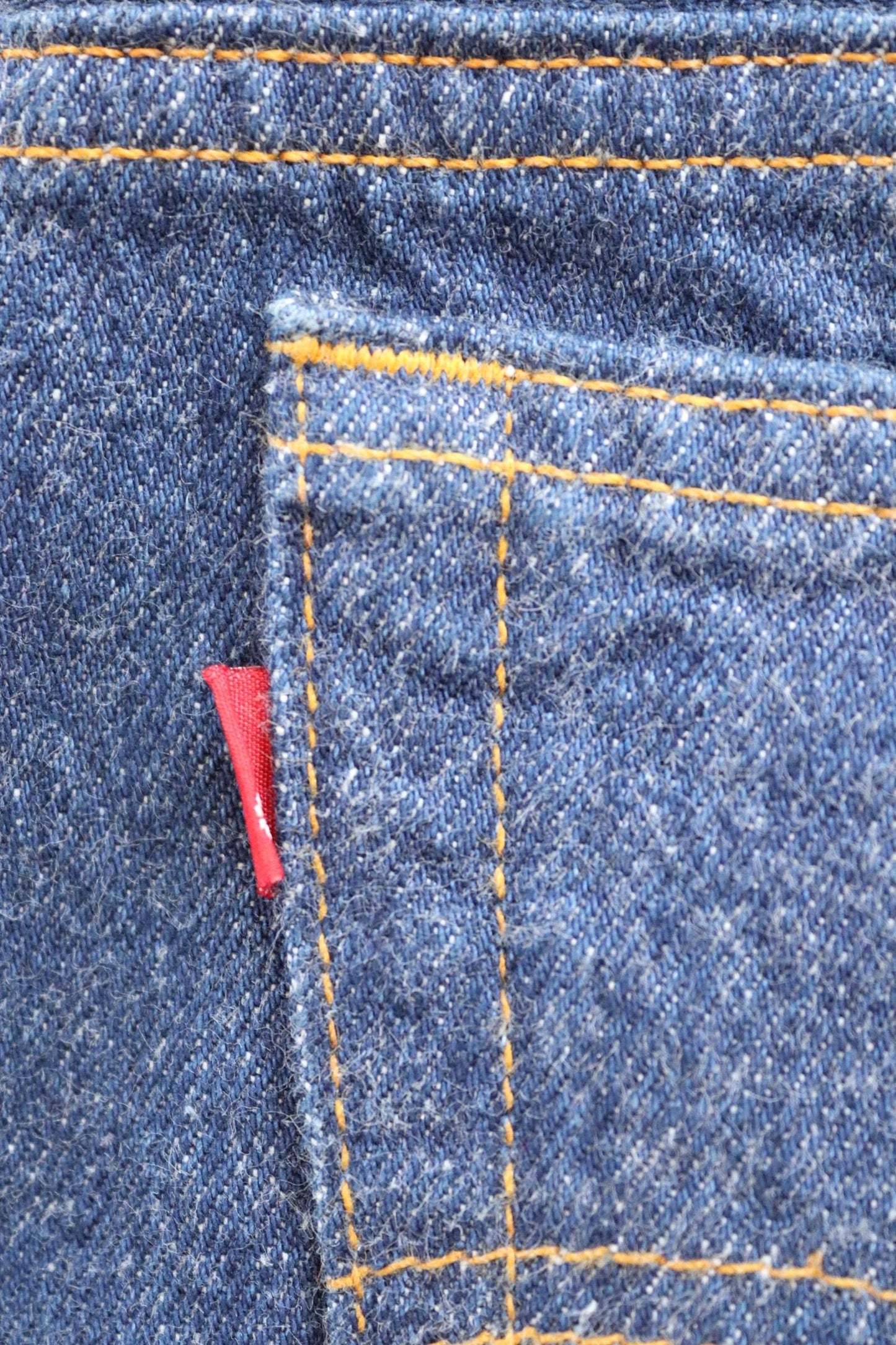 Vintage 1980s Levis 501 denim jeans - made in USA - small e red tab - 35” x 35”