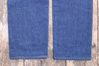 Vintage 1980s Levis 501 denim jeans - made in USA - small e red tab - 35” x 35”