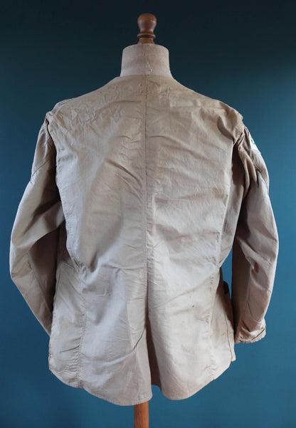 Vintage 1950s shooting jacket - rifle club chain stitch patches - 50” chest