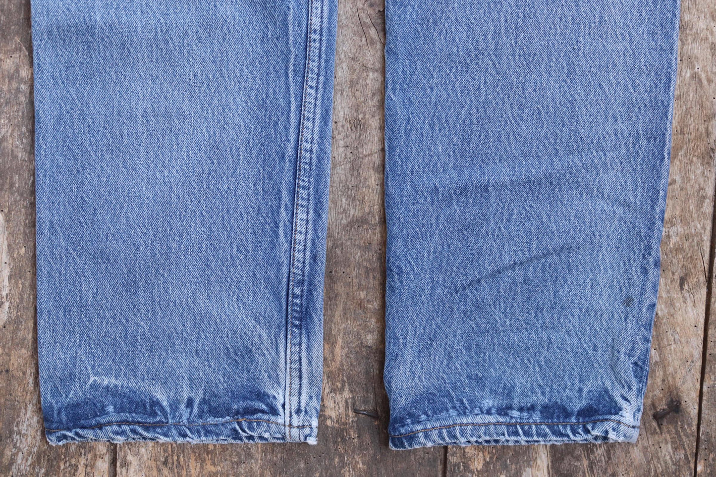 Vintage 1990s Levis 501 denim jeans - made in USA - small e red tab - 32” x 33”