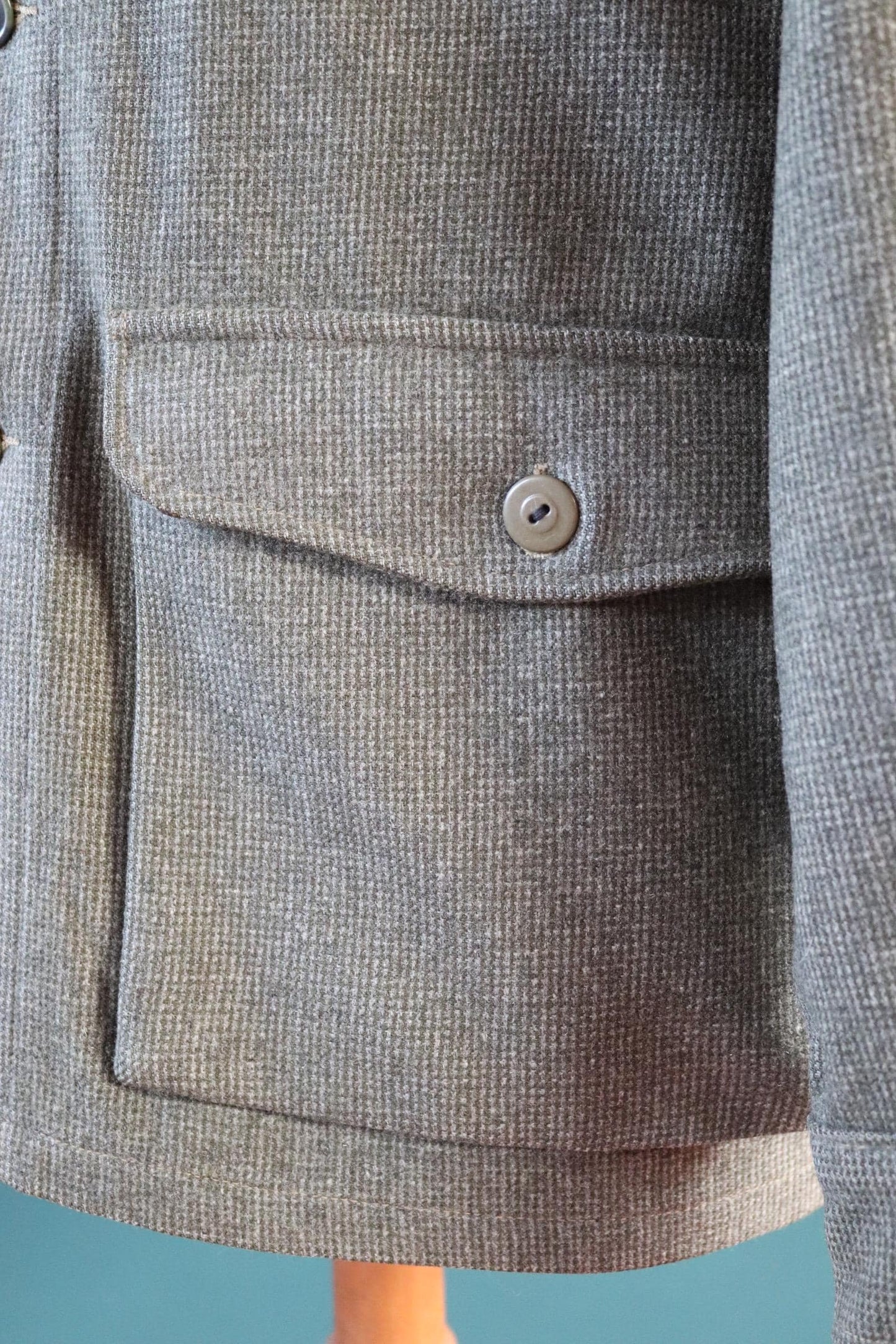 Vintage 1950s Woolrich dress shirt - camp jacket - 50” chest