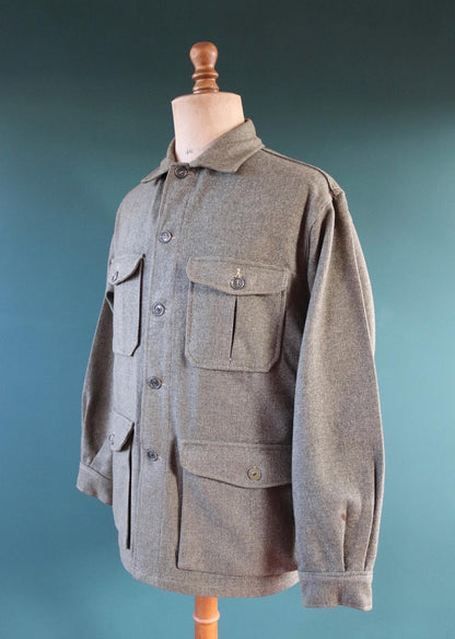 Vintage 1950s Woolrich dress shirt - camp jacket - 50” chest