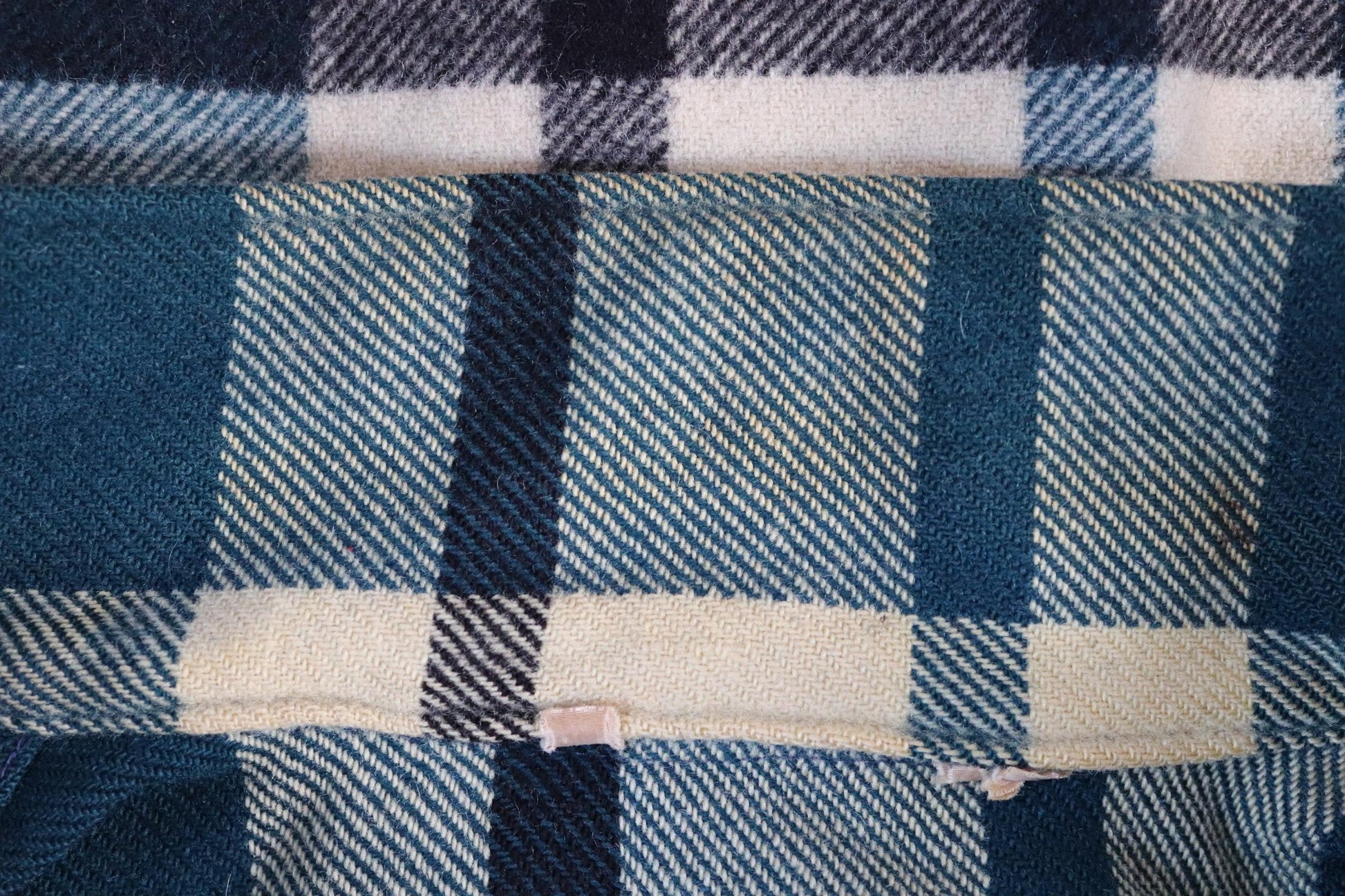 Vintage 1970s Woolrich wool camp shirt - plaid workwear camp jacket - checked CPO - 47” chest