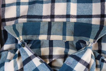 Vintage 1970s Woolrich wool camp shirt - plaid workwear camp jacket - checked CPO - 47” chest