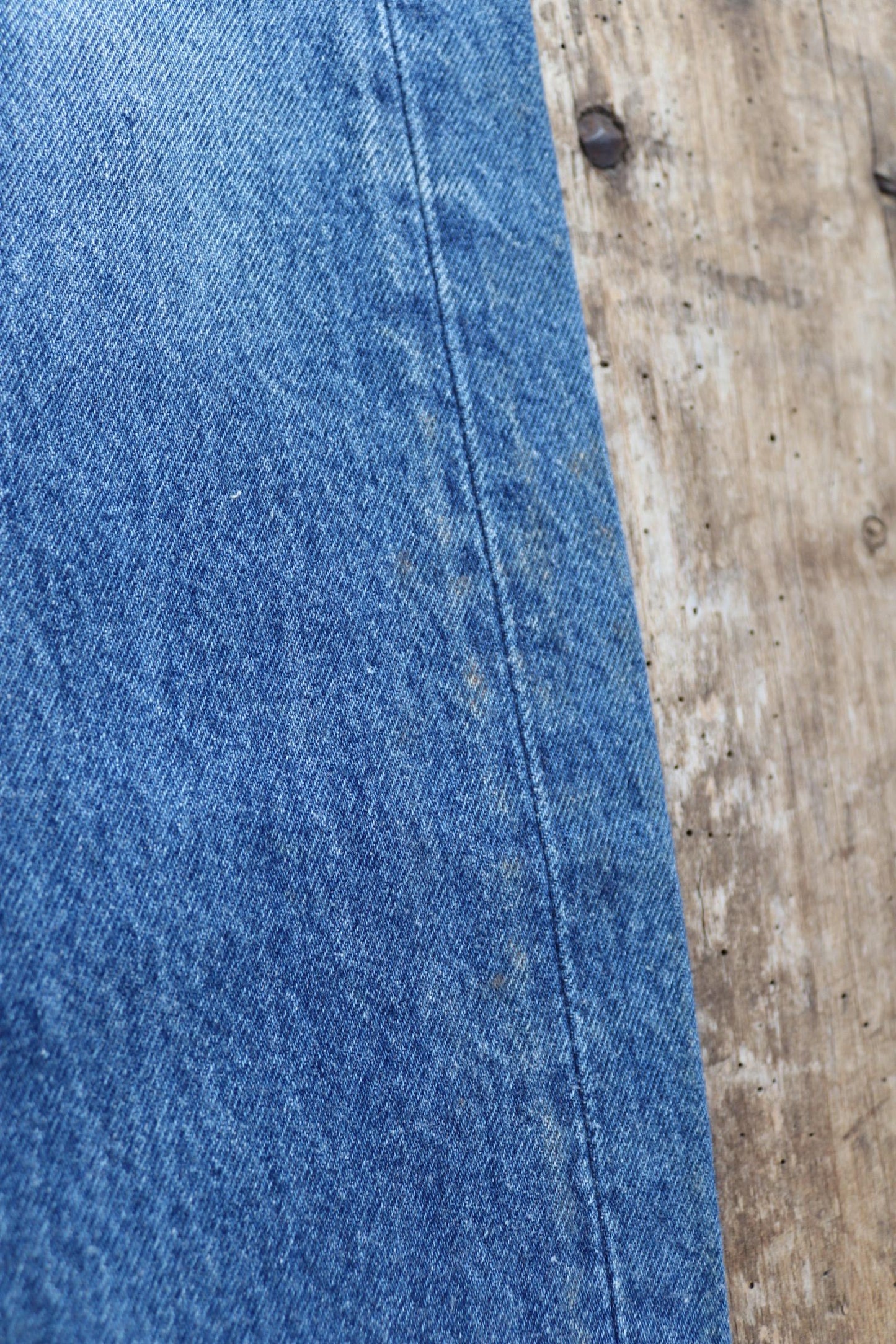 Vintage 1990s Levis 501 denim jeans - made in USA - small e red tab - 33” x 32”