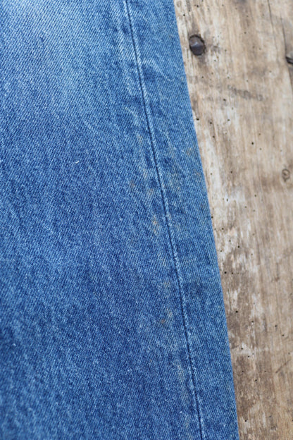 Vintage 1990s Levis 501 denim jeans - made in USA - small e red tab - 33” x 32”