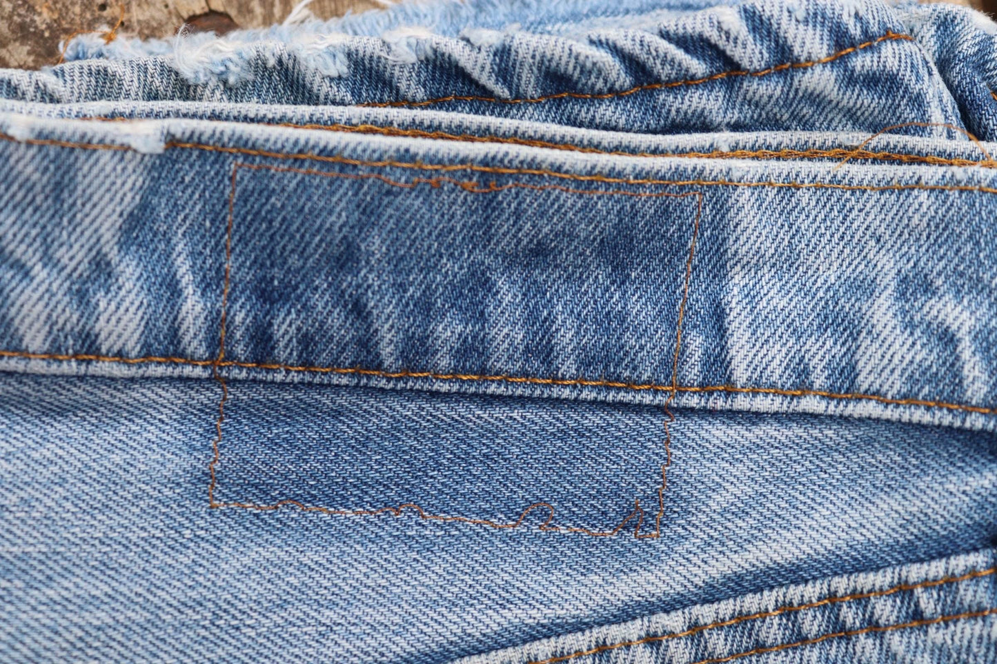 Vintage 1980s Levis 505 denim jeans - made in USA - small e red tab - 30” x 31”