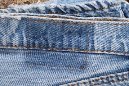 Vintage 1980s Levis 505 denim jeans - made in USA - small e red tab - 30” x 31”