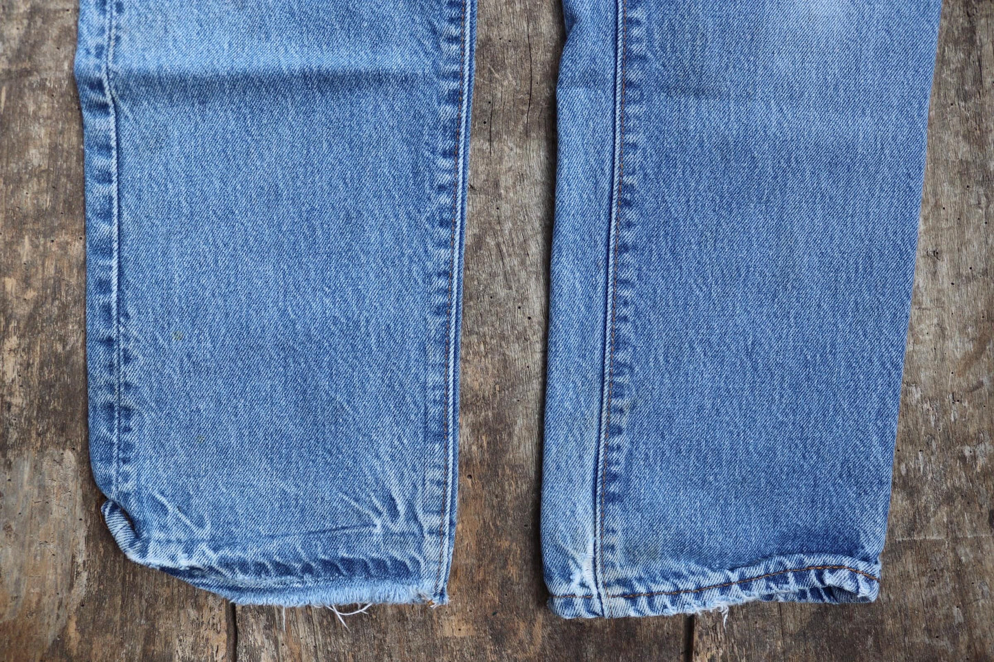 Vintage 1980s Levis 505 denim jeans - made in USA - small e red tab - 30” x 31”