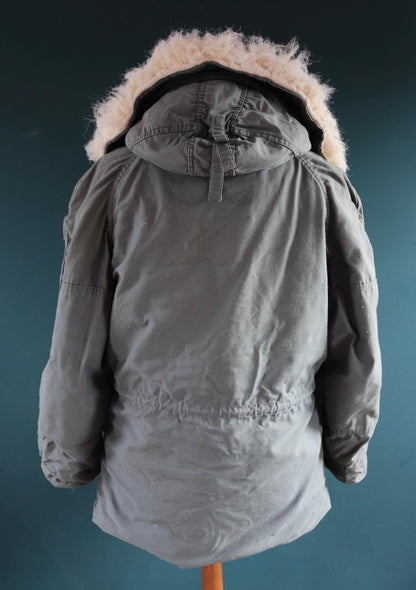 Vintage 1980s USAF N3B parka - US Air Force snorkel jacket - 48” chest