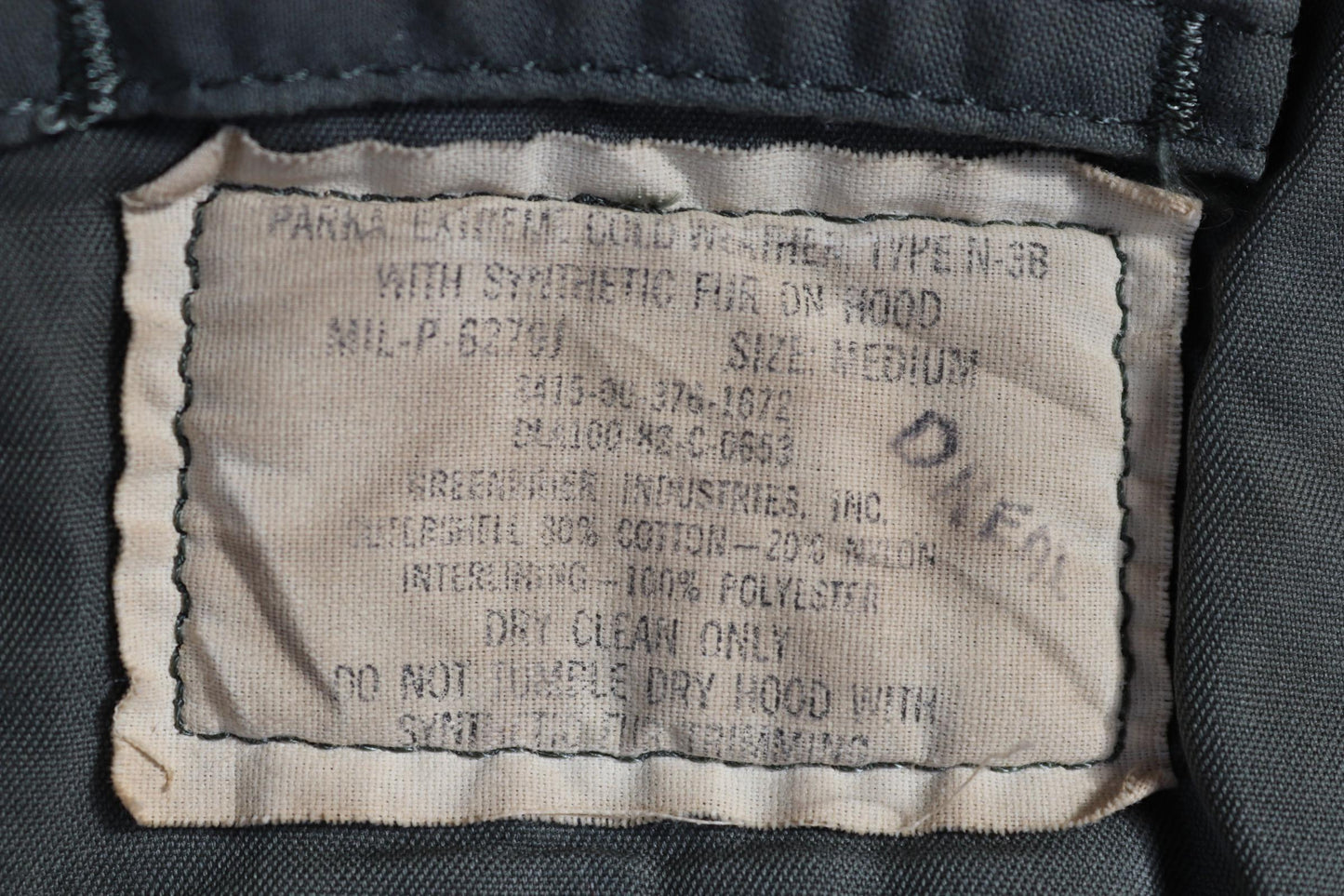 Vintage 1980s USAF N3B parka - US Air Force snorkel jacket - 48” chest