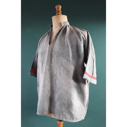 Vintage 1930s French workwear shirt - linen smock - 56” chest