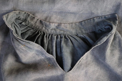 Vintage 1930s French workwear shirt - linen smock - 56” chest