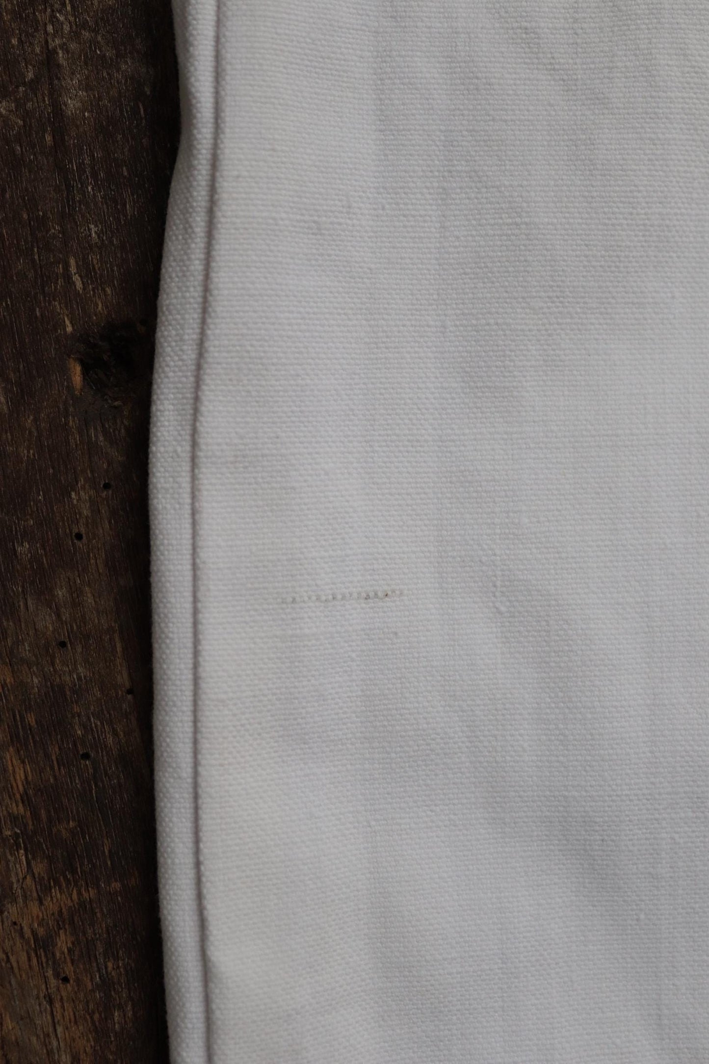 Vintage 1950s French white cotton flares - Marine Nationale trousers - military pants - bell bottoms - 30” x 31”