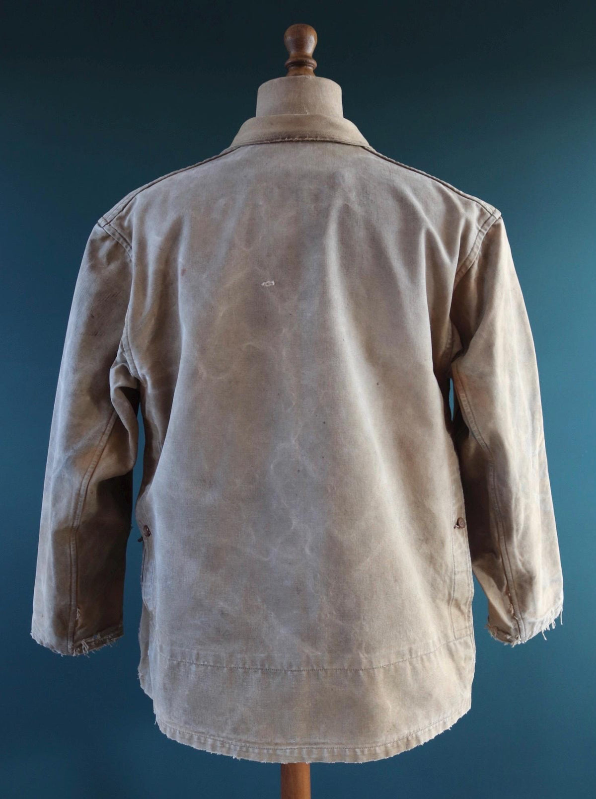 Vintage 1940s French canvas workwear jacket - chore coat - 49” chest