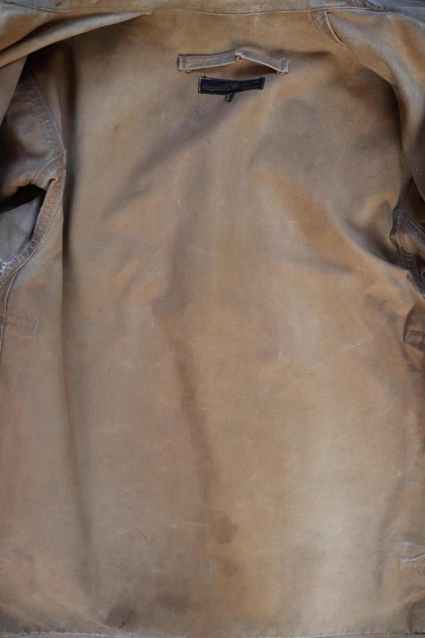 Vintage 1940s French canvas workwear jacket - chore coat - 49” chest