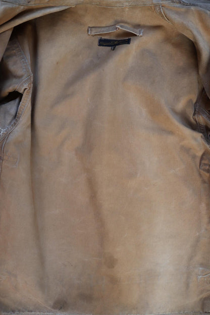 Vintage 1940s French canvas workwear jacket - chore coat - 49” chest