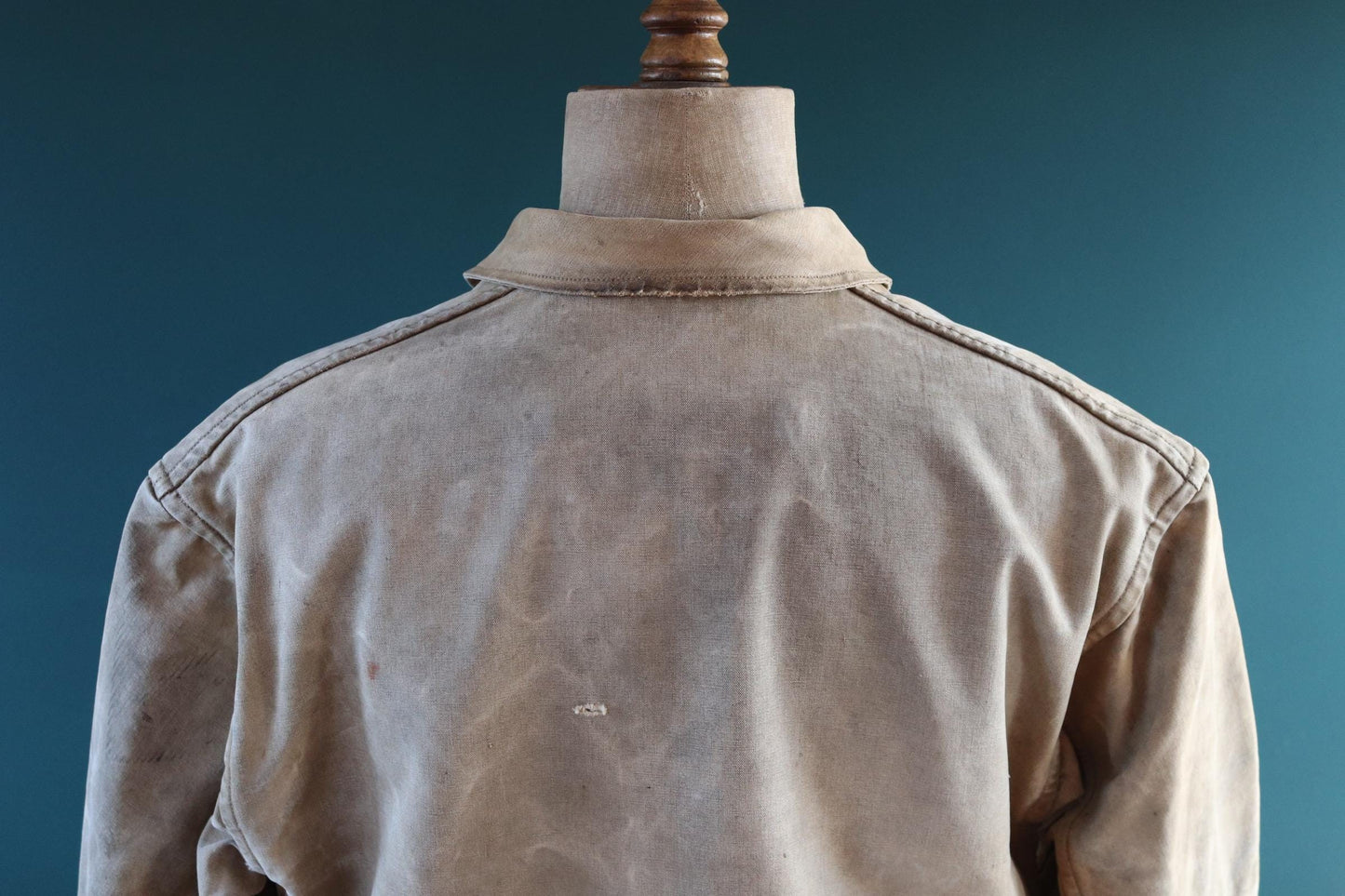 Vintage 1940s French canvas workwear jacket - chore coat - 49” chest