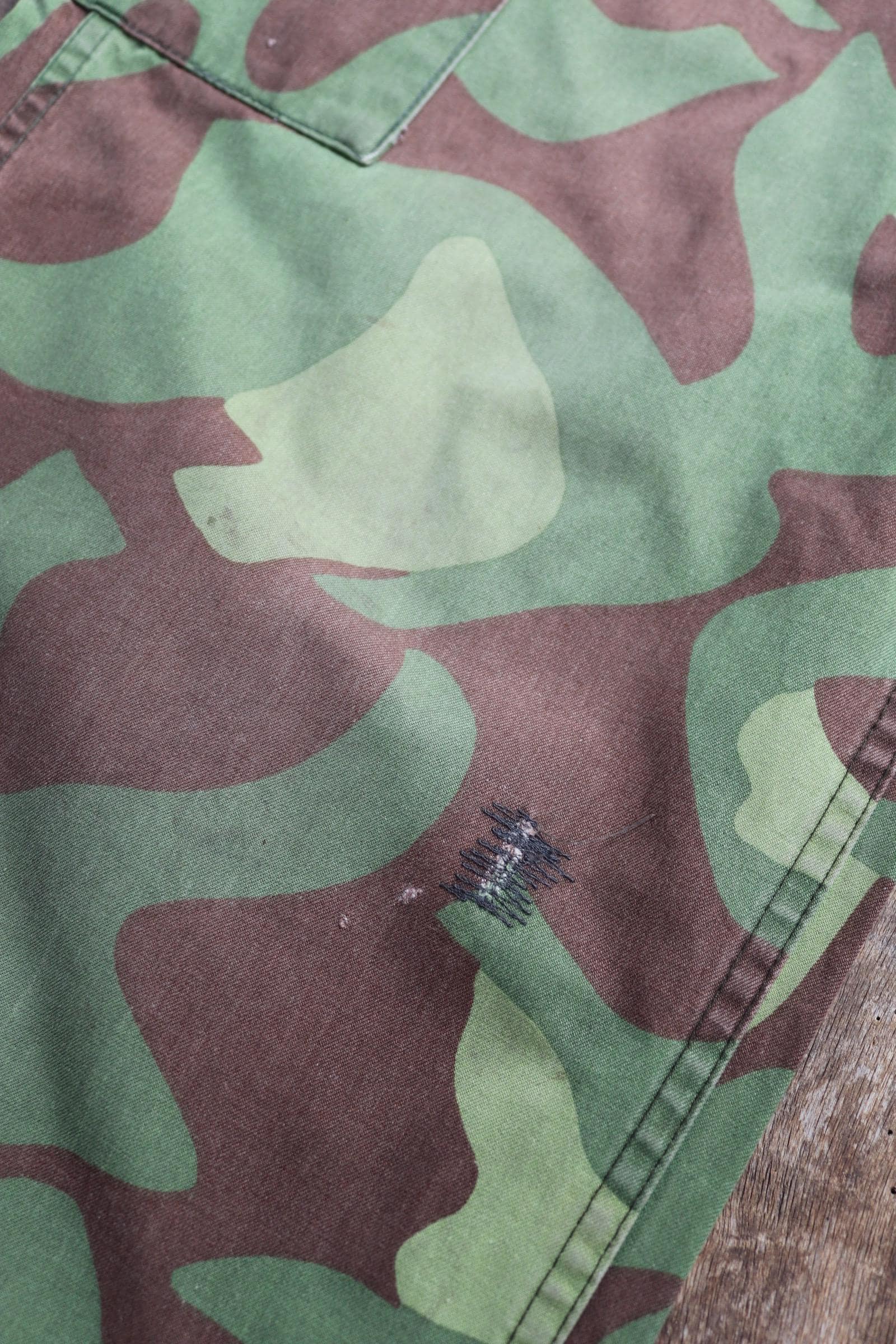 Vintage 1980s Finnish M62 camo trousers - windproof paratrooper pants - 37” x 27”