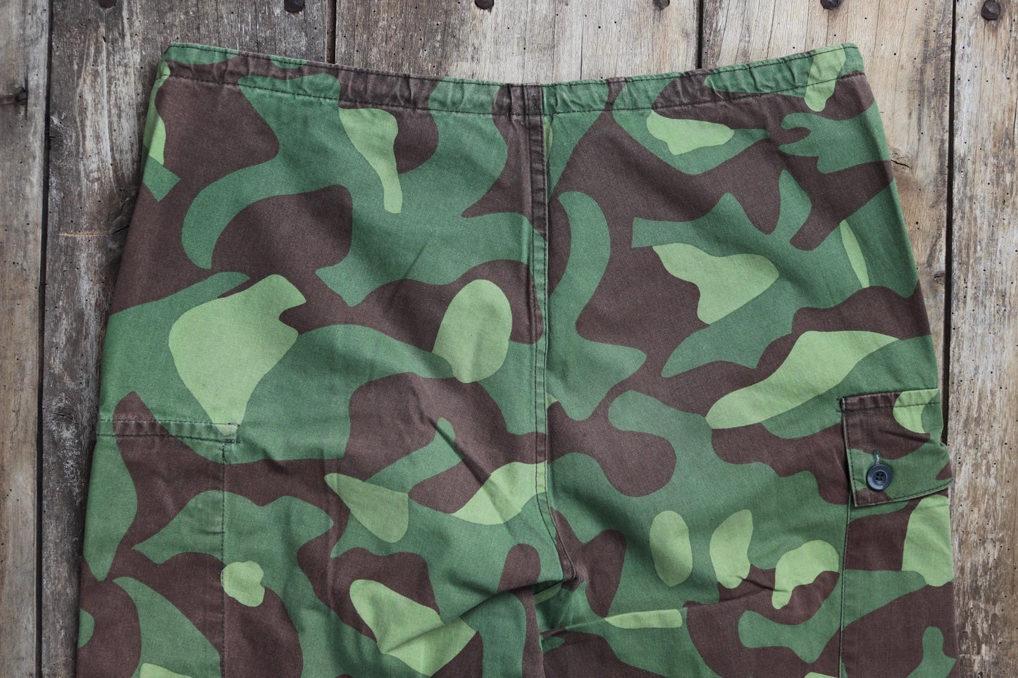 Vintage 1980s Finnish M62 camo trousers - windproof paratrooper pants - 37” x 27”