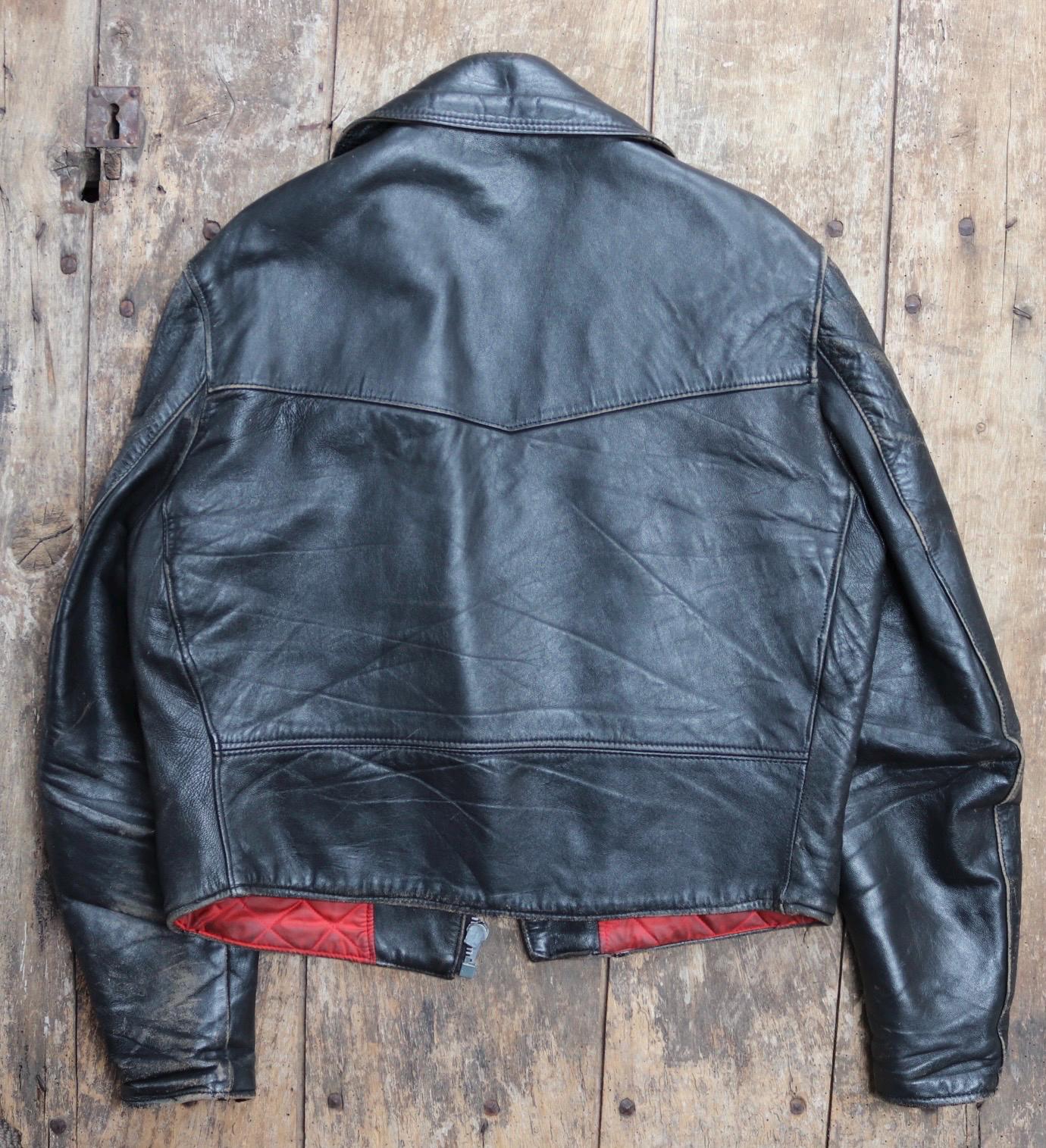 Vintage 1970s Lewis Leathers biker jacket - Lightning - Aviakit - 44" chest