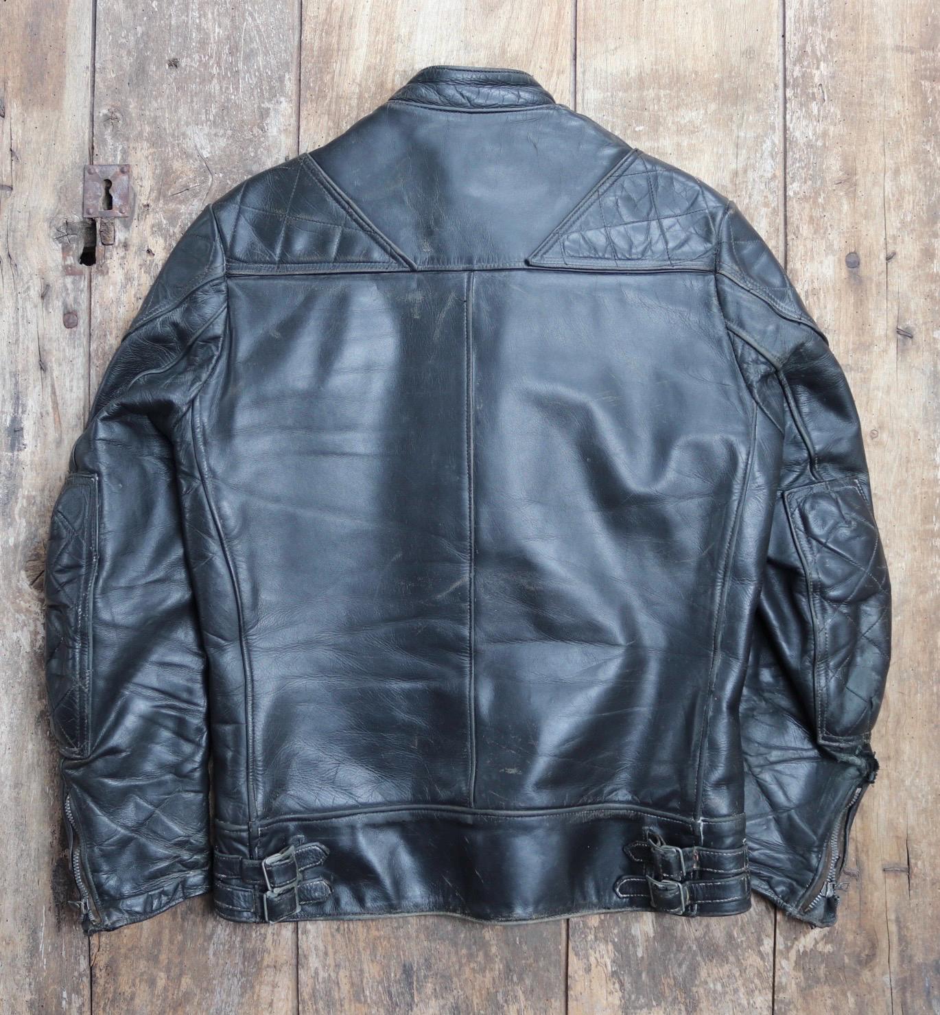 Vintage 1960s Lewis Leathers biker jacket - Super Monza - Aviakit - 40" chest