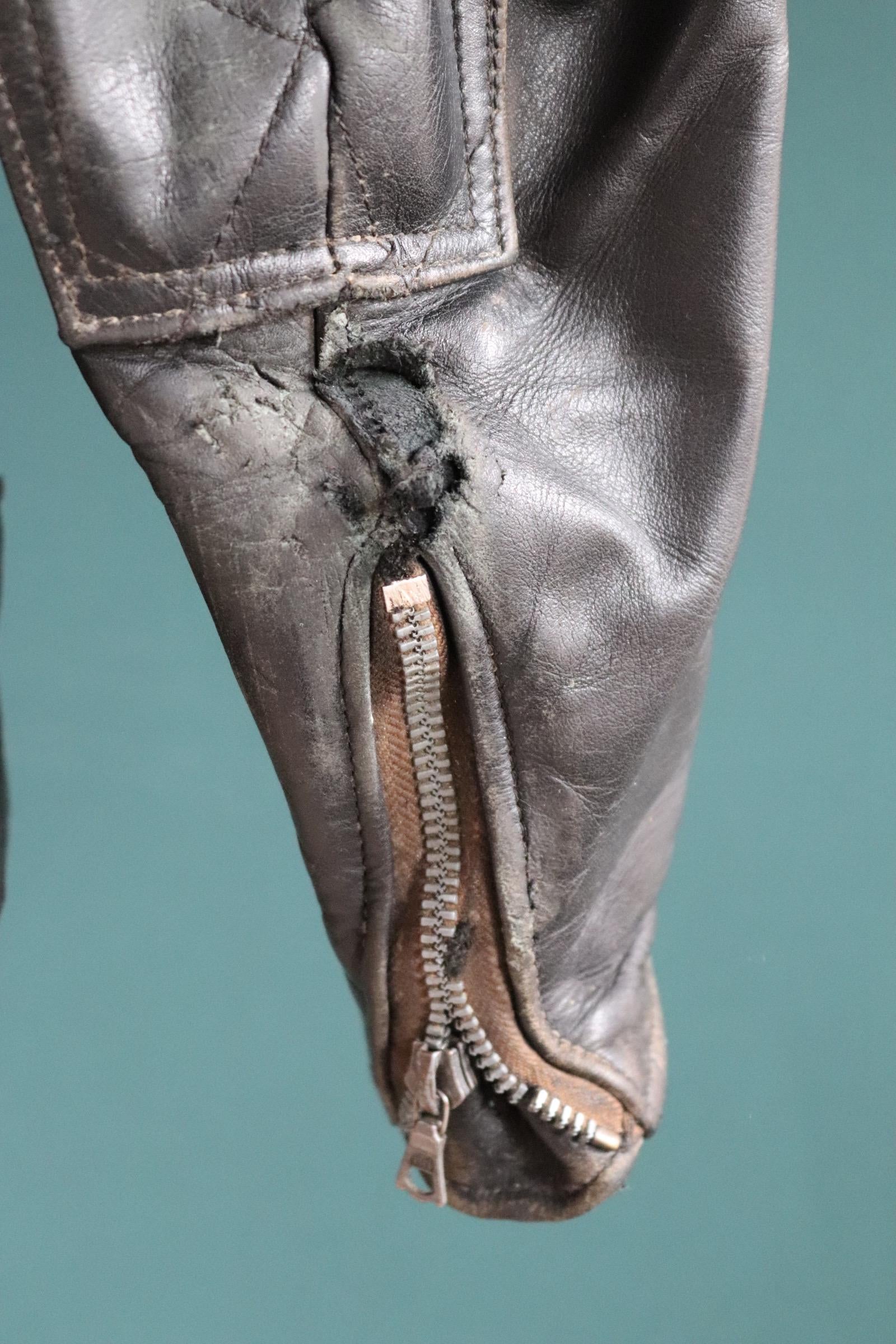 Vintage 1960s Lewis Leathers biker jacket - Super Monza - Aviakit - 40" chest