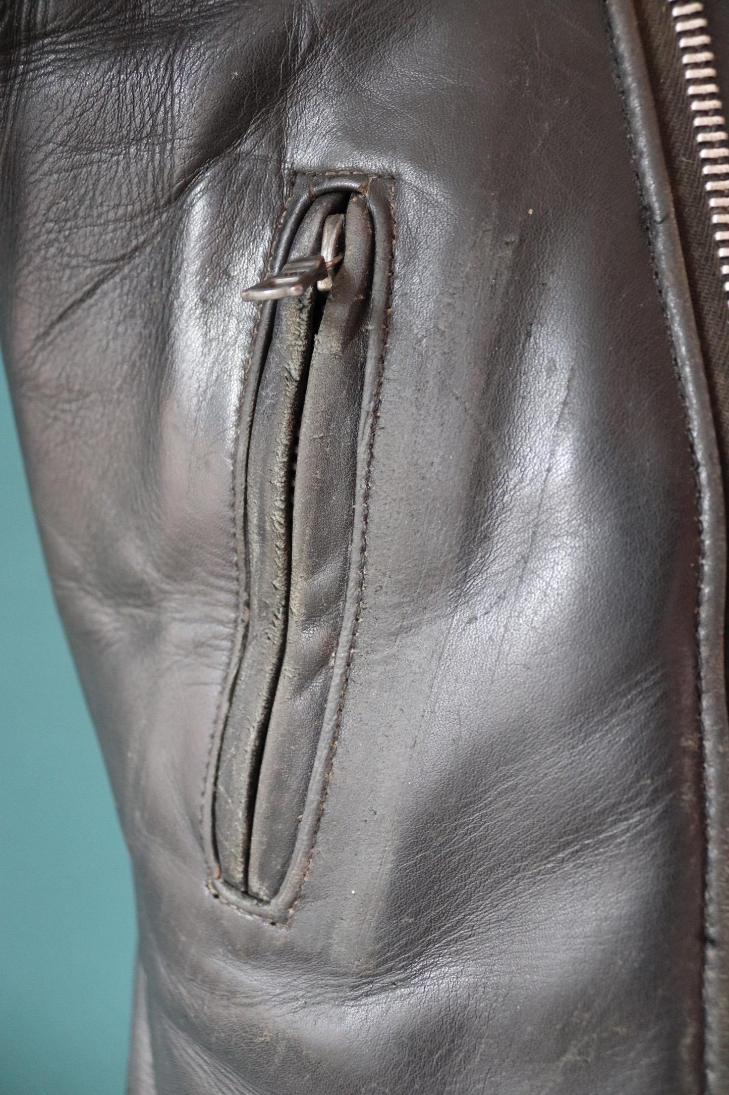 Vintage 1960s Lewis Leathers biker jacket - Super Monza - Aviakit - 40" chest