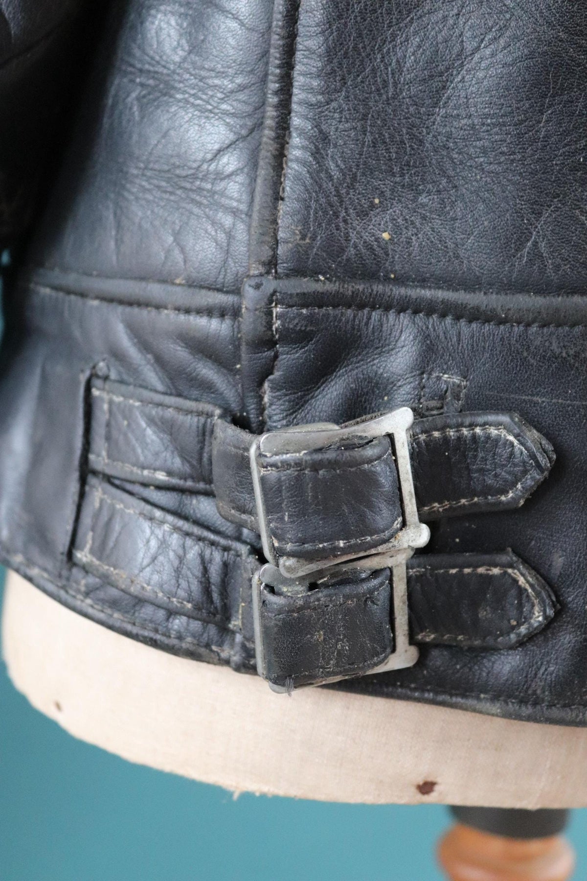 Vintage 1980s Lewis Leathers biker jacket - Super Monza - Aviakit - 40" chest