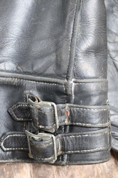 Vintage 1960s Lewis Leathers biker jacket - Super Monza - Aviakit - 40" chest
