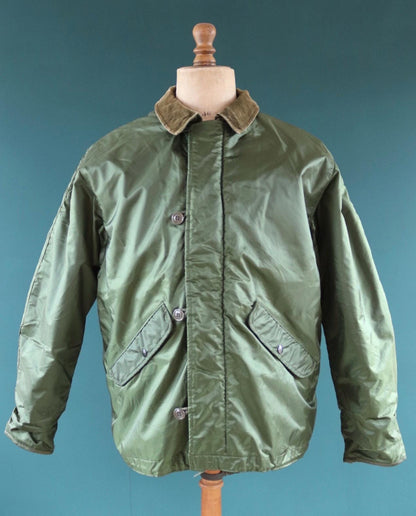 Vintage 1980s USN extreme cold weather deck jacket - Alpha Industries - 47” chest