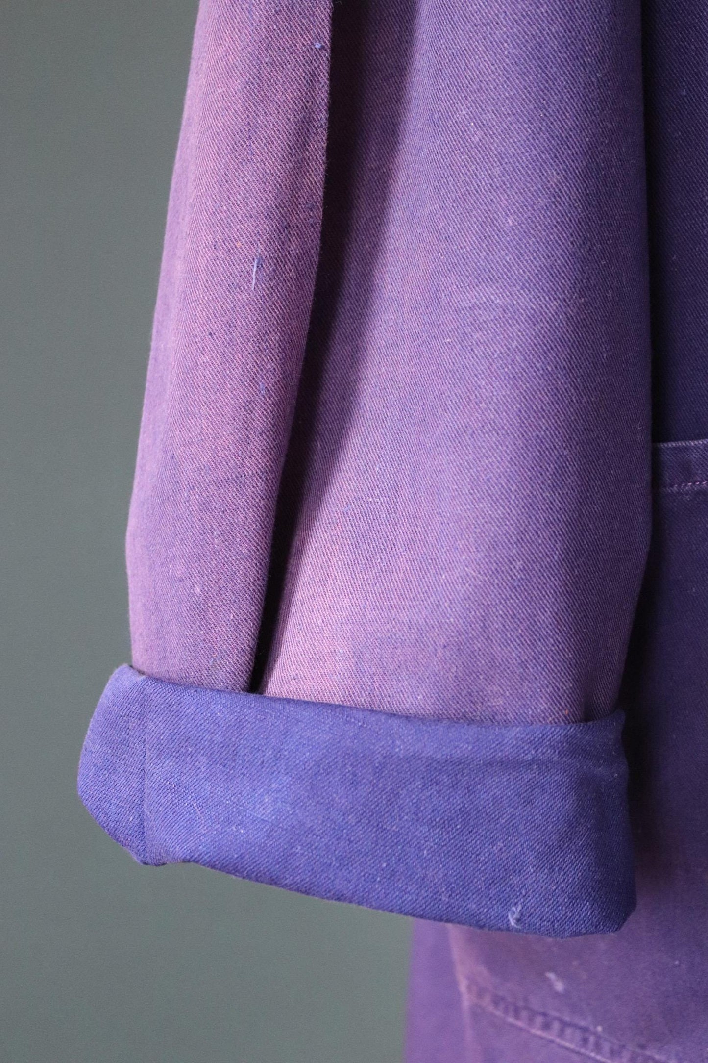 Vintage 1970s French chore coat - faded workwear jacket - 54” chest