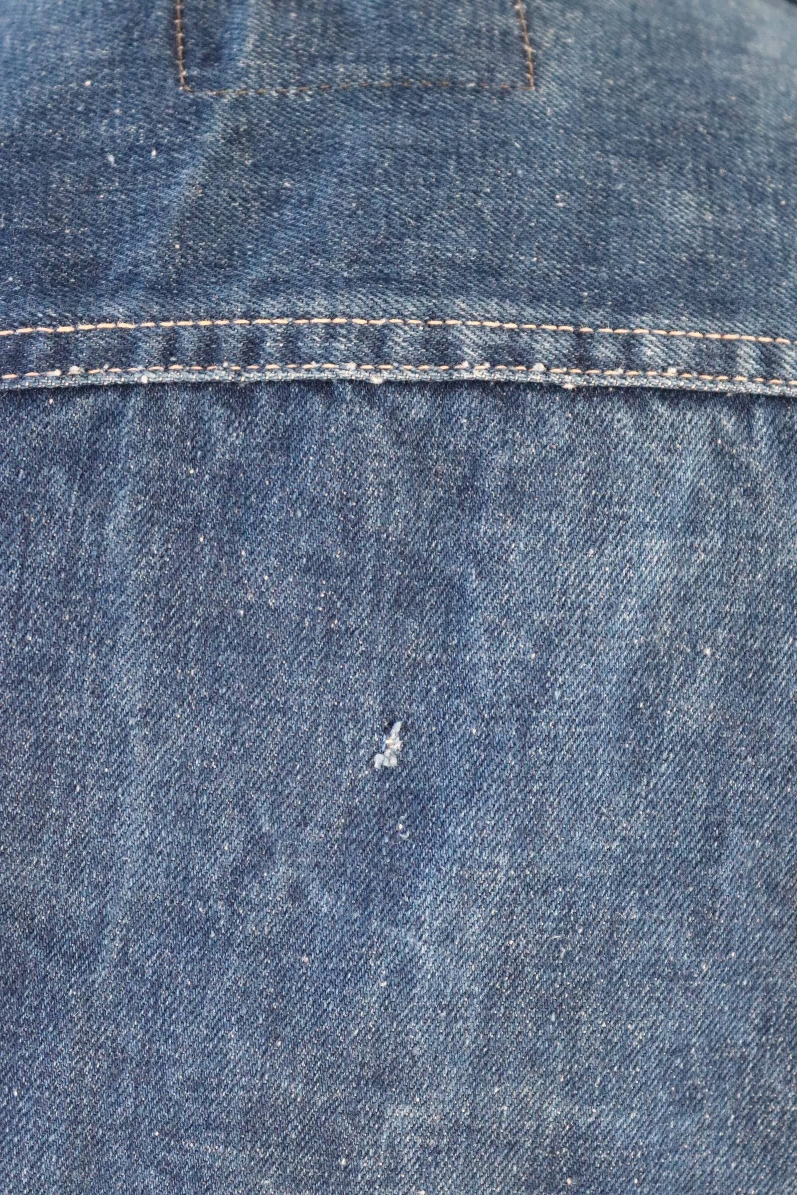 Vintage 1970s Levis big E denim jacket - orange tab - type 3 - trucker workwear - 44” chest