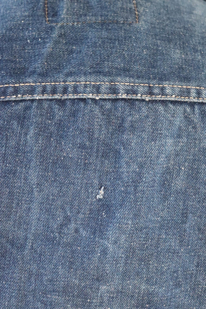 Vintage 1970s Levis big E denim jacket - orange tab - type 3 - trucker workwear - 44” chest