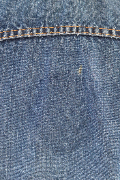 Vintage 1970s Levis big E denim jacket - Levi Strauss red tab - type 3 - trucker workwear - 37” chest