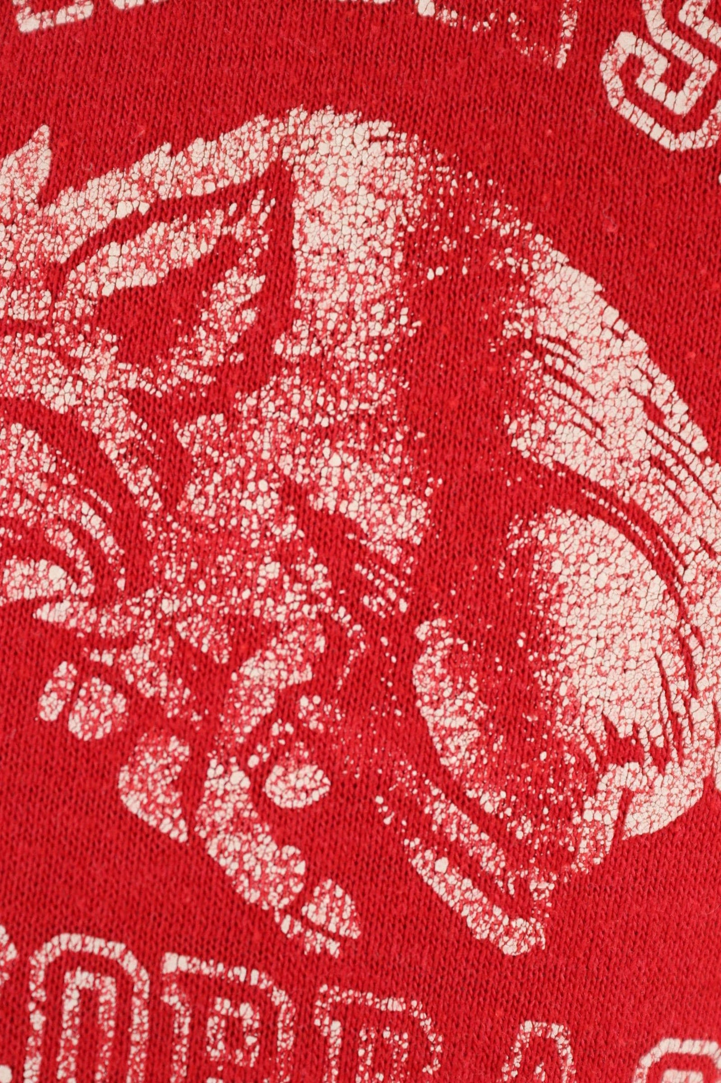 Vintage 1980s v neck t shirt - Arkansas Razorbacks - 38" chest